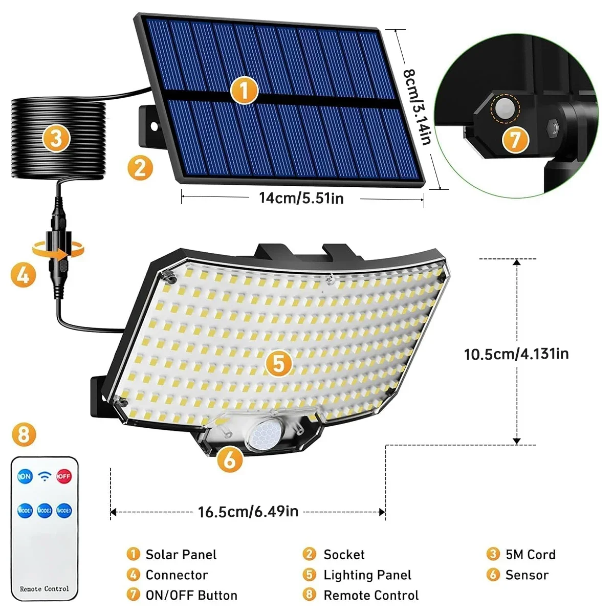 234LED Solar Outdoor Lights Mo - Outdoor Lighting Waterproof recension och pris