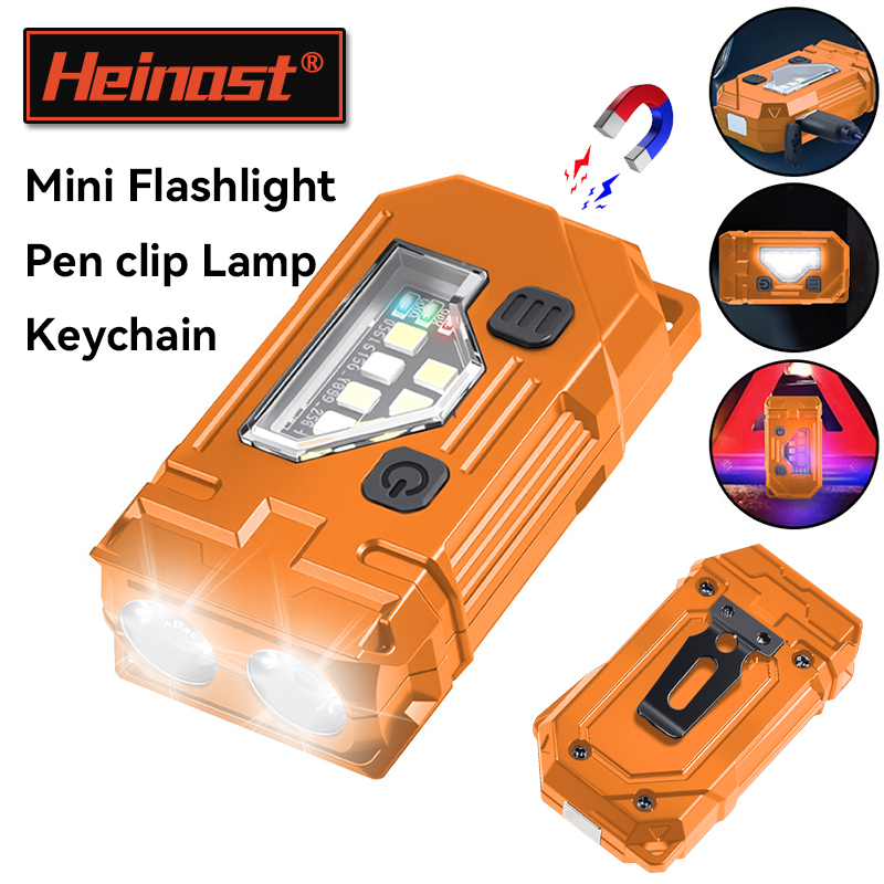 Mini Keychain EDC Flashlight R - Outdoor Lighting Black recension och pris