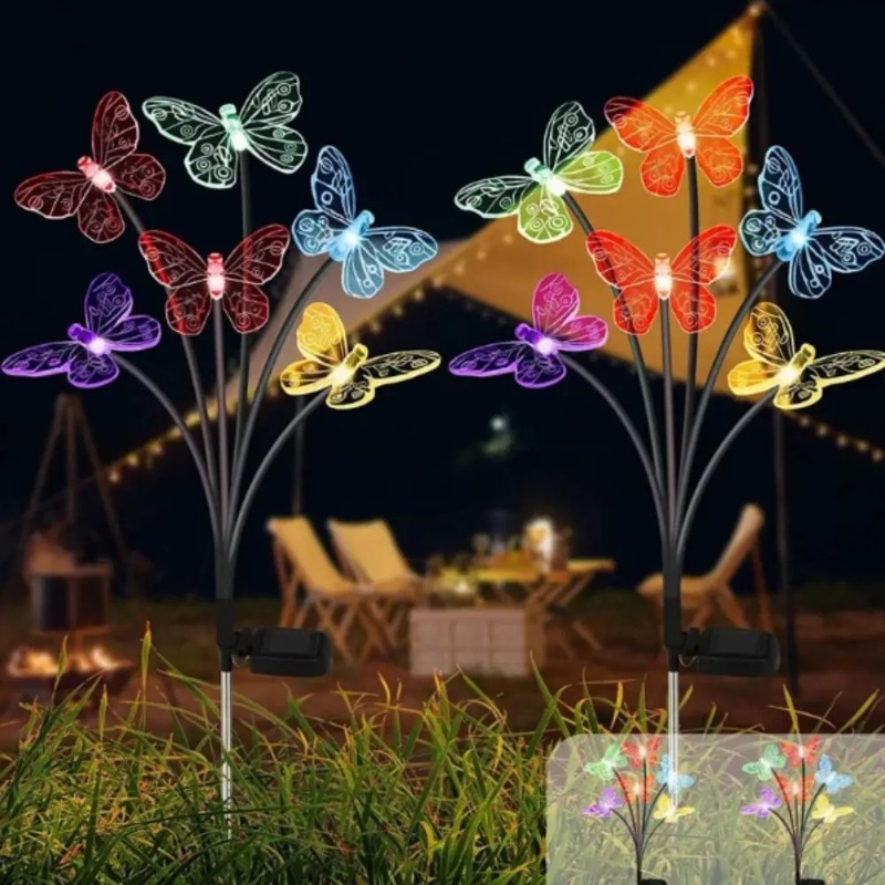 Solar Powered Butterfly Lights - Outdoor Lighting Waterproof recension och pris