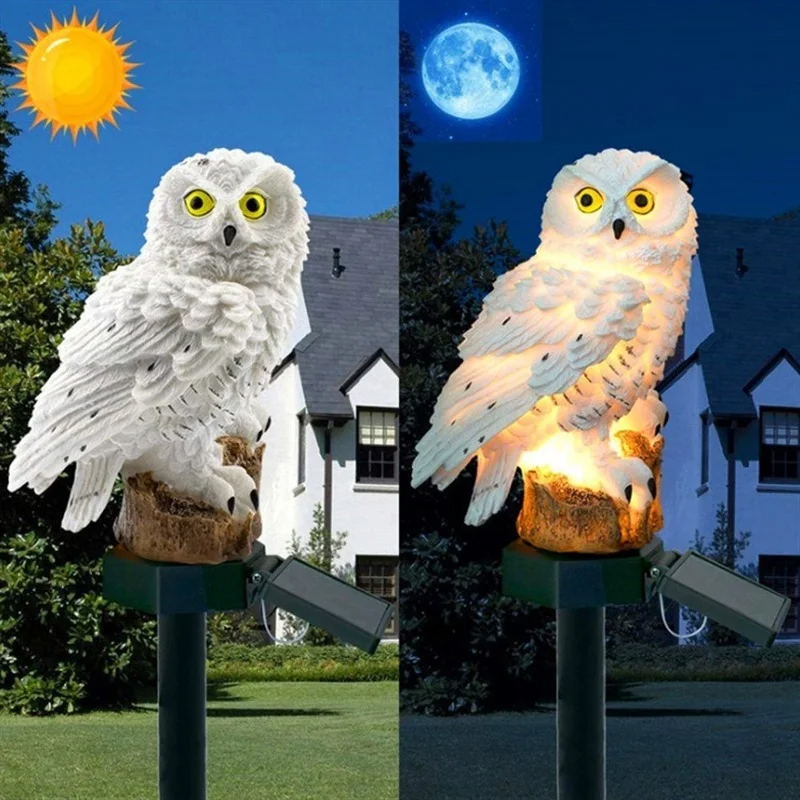 Solar Owl Statue Garden Light  - Outdoor Lighting Ip65 recension och pris