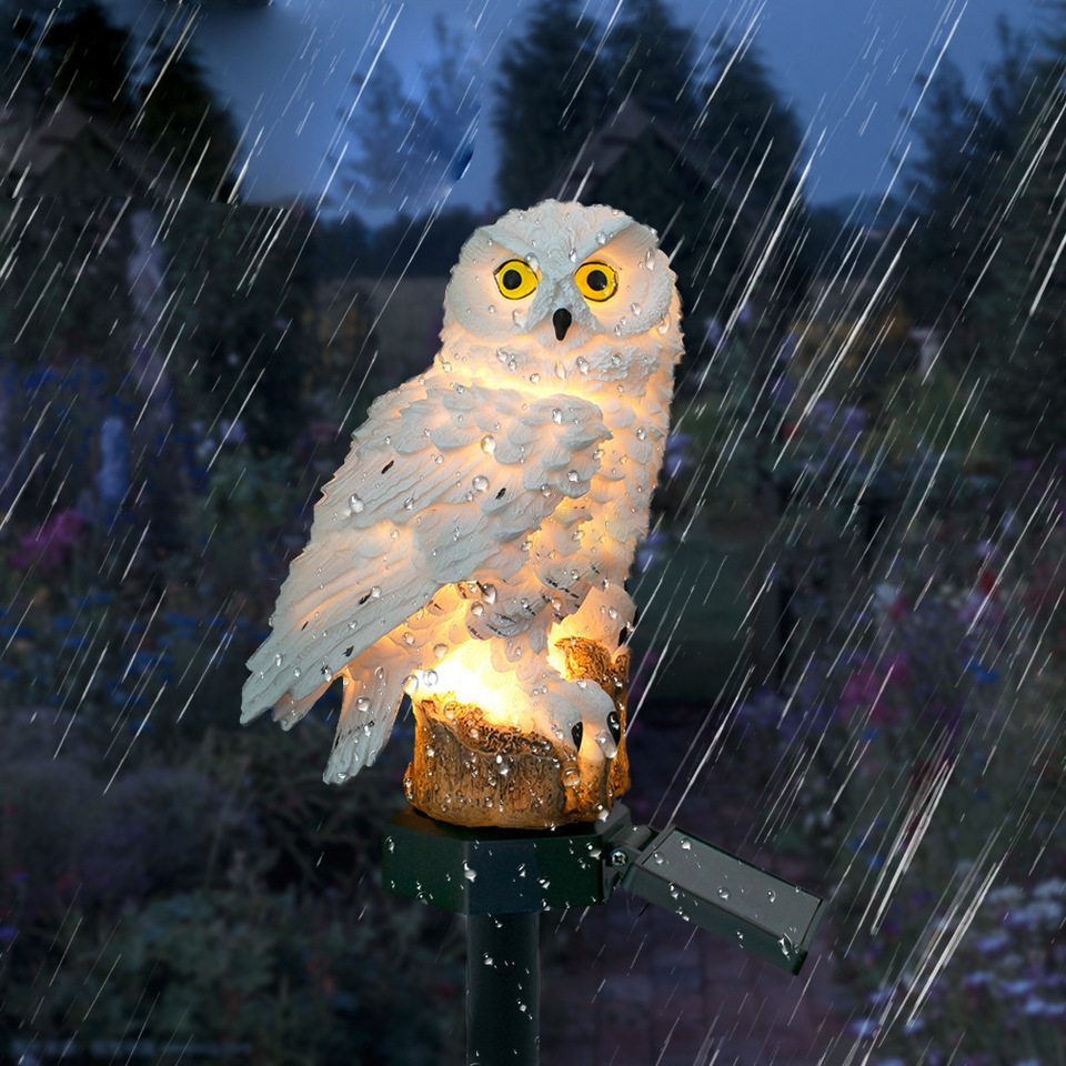 Solar Owl Statue Garden Light  - Outdoor Lighting Ip65 recension och pris