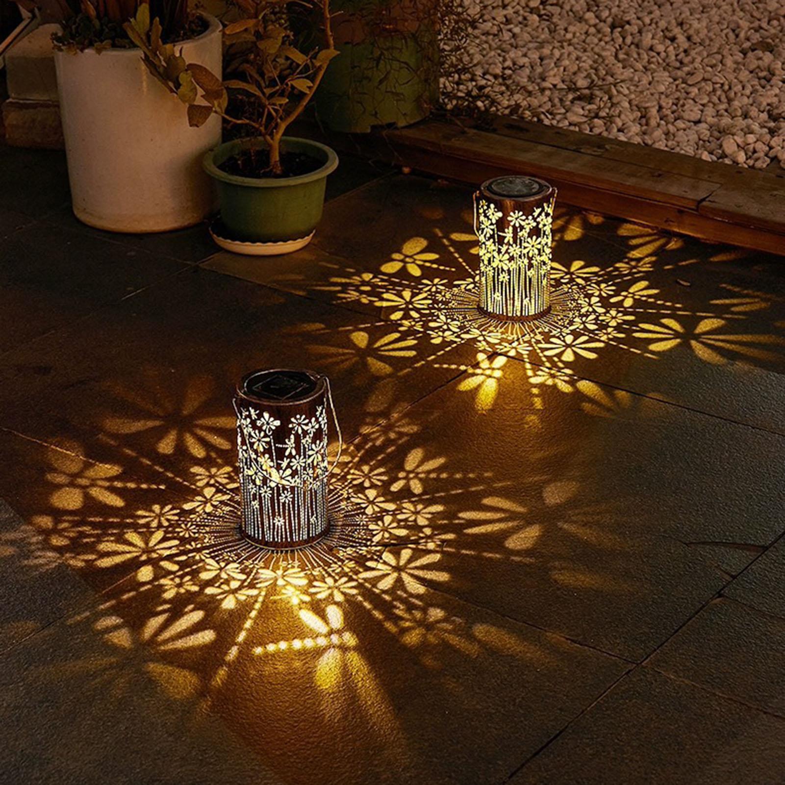 Solar Lanterns Colorful Metal  - Outdoor Lighting Pathway recension och pris