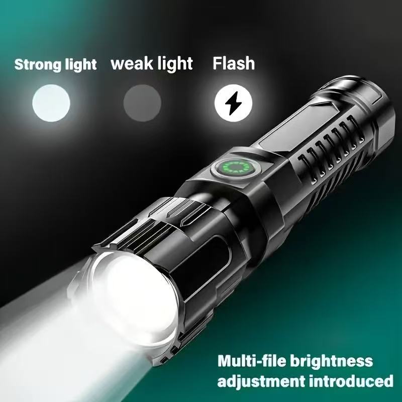New High-power Led Flashlight  - Outdoor Lighting Black recension och pris