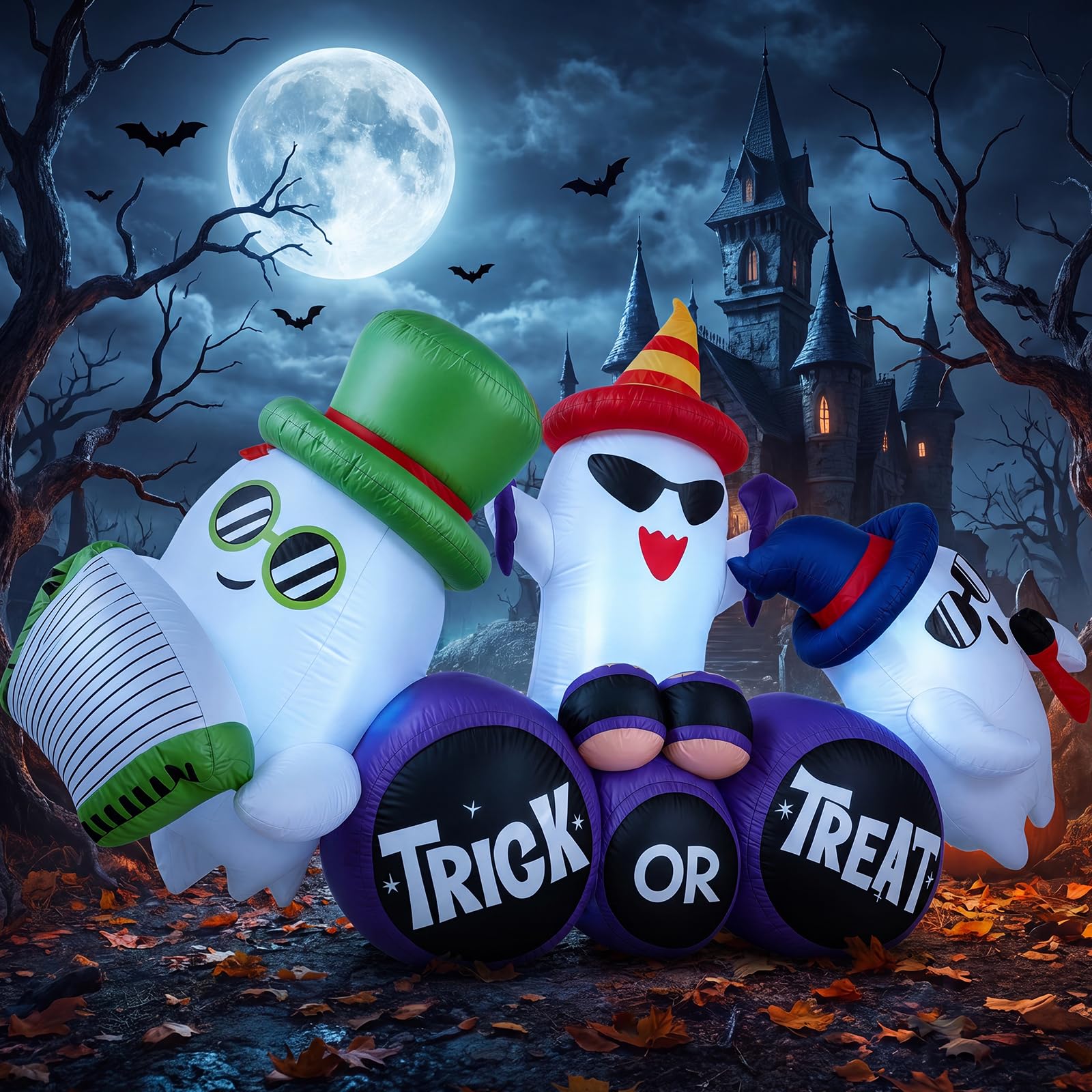240cm Inflatable Halloween Spi - Outdoor Lighting Effects recension och pris