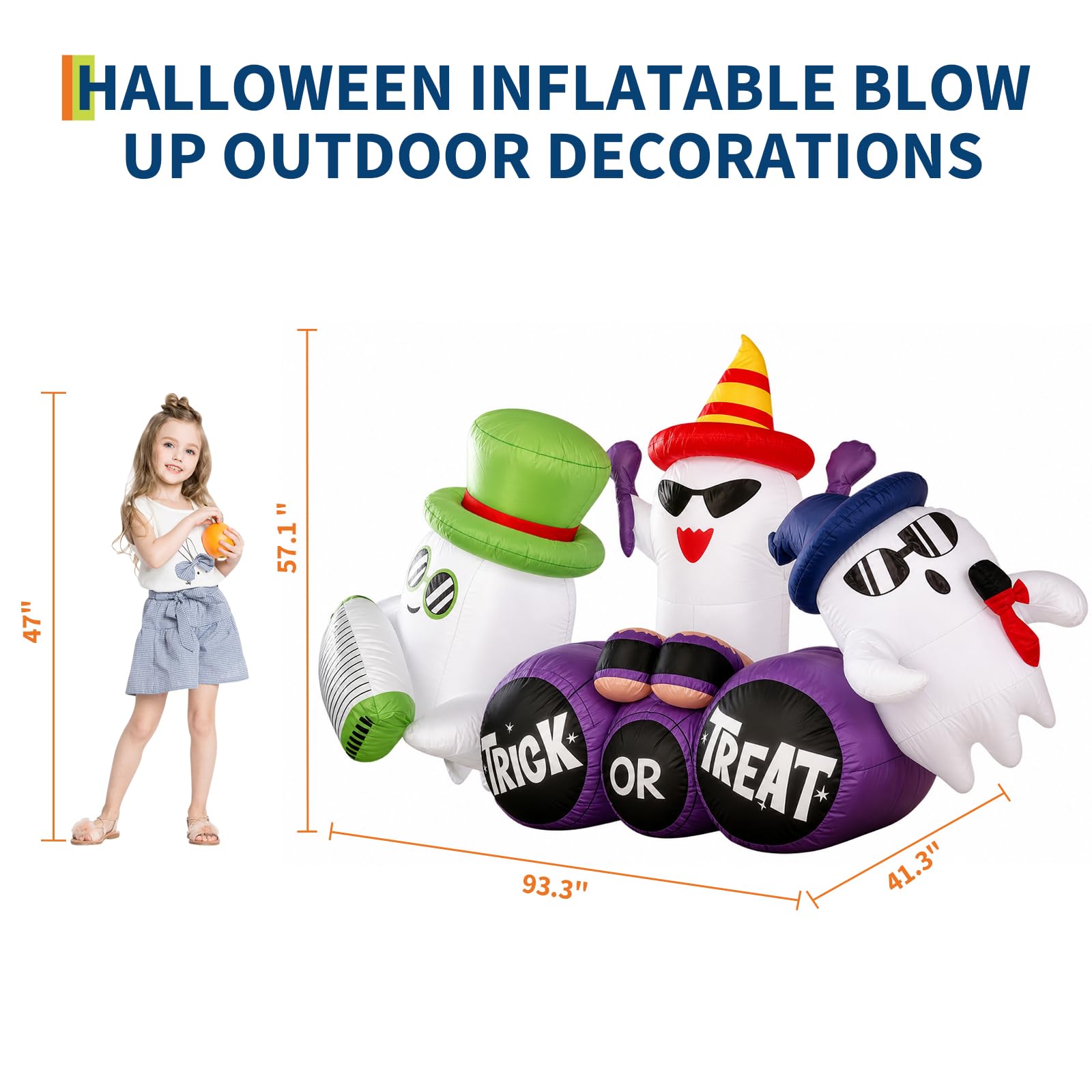 240cm Inflatable Halloween Spi - Outdoor Lighting Effects recension och pris